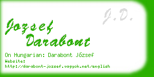 jozsef darabont business card