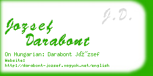 jozsef darabont business card